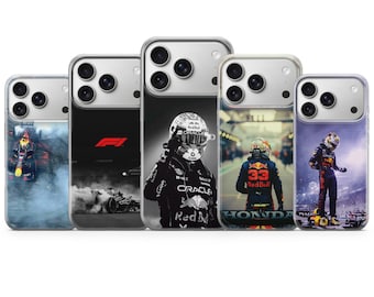 Capa para celular Max Verstappen F1 para iPhone 18 Pro Max, 17, 16, 15, Samsung S26 Ultra, S25 FE, A57, A56, Pixel 11, 10, 9 Pro