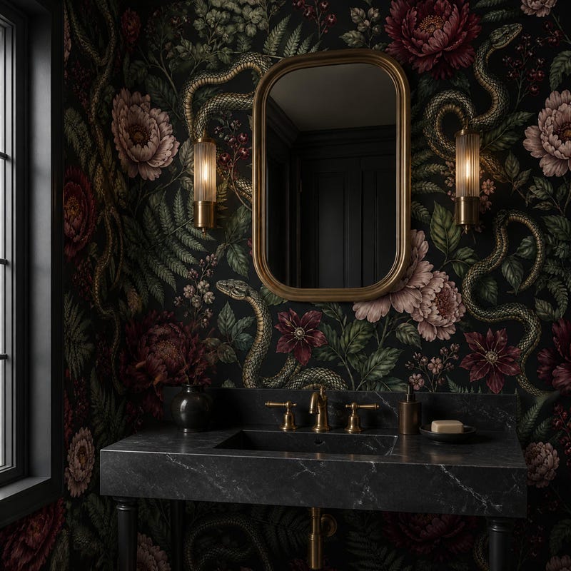 Dark Wallpaper No Flowers - Etsy