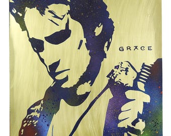 Opere d'arte in metallo da parete di Jeff Buckley. Materiali e dimensioni personalizzabili.