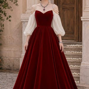 burgundy quince dress long sleeve Quinceanera With Sleeves Colour:Steel Blue