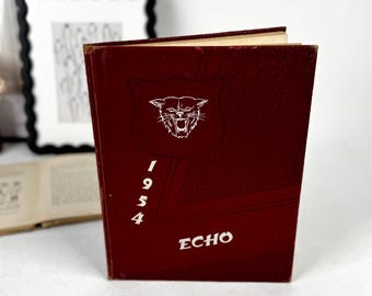 1954 Paulding High School Yearbook | Vintage Ohio Wildcats Echo Yearbook