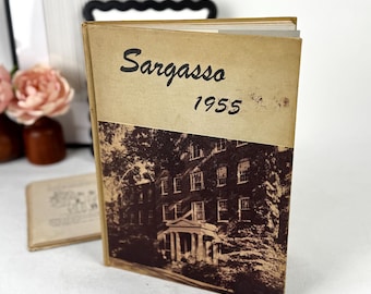 Sargasso 1955 Earlham College Yearbook | Vintage Indiana Quaker College Year Book