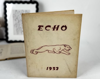 Echo 1952 Paulding High School Yearbook | Vintage Ohio Wildcat Yearbook