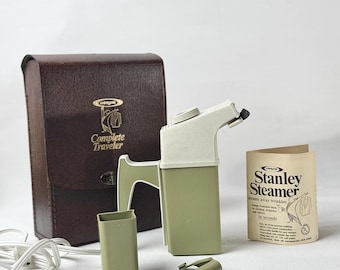 Vintage 1970s Osrow Stanley Steamer Portable Traveler | Mid Century Decor, With Case & Manual