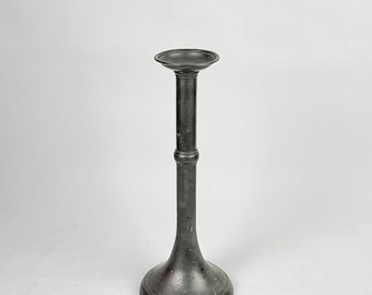 Antique Tin Candlestick | 19th Century Colonial Chamberstick