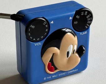 VINTAGE RARE Disney Mickey Mouse Am Fm Radio/ Dapy D021/ Singing