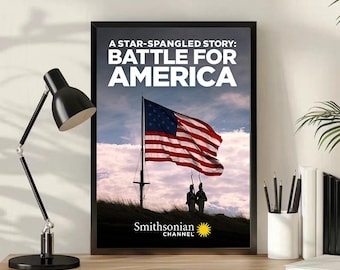 A Star-Spangled Story, Battle for America-filmaffisch, ramlös canvastavla, heminredning, väggkonst, present
