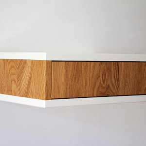 Wandschublade Eiche & Weiss
