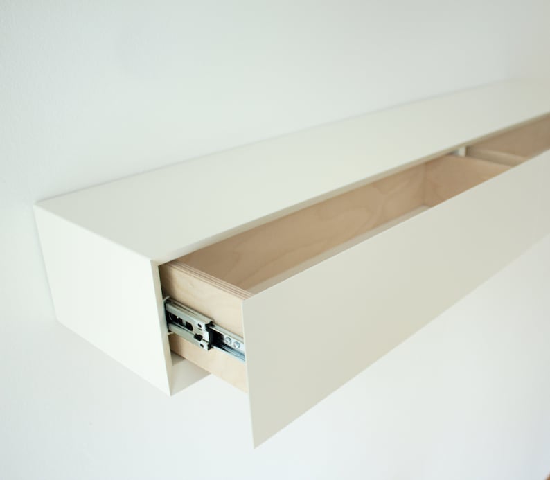 Floating bedside table White image 3