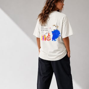 Abstract Art Oversized T-Shirt|Unisex Graphic Tee| Modern Streetwear Shirt|Artistic Print |Contemporary Art Tee|Gallery Inspired Fashion