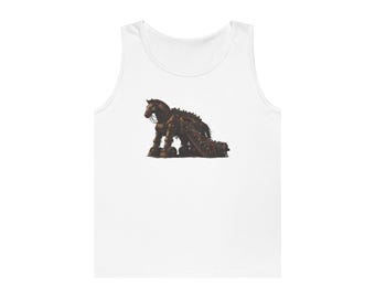 Rustikales Pferd Silhouette Tank Top | Western Reiter Cowboy