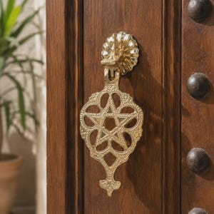 Handcrafted Moroccan Brass Door Knocker