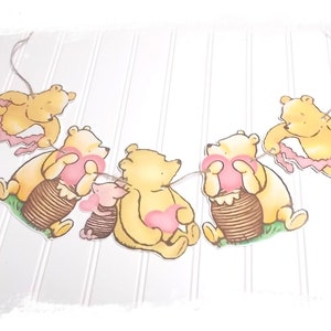 Classic Winnie The Pooh Baby Shower Banner.. Birthday, Kids Room, Nursery, Party Decoration..P2
