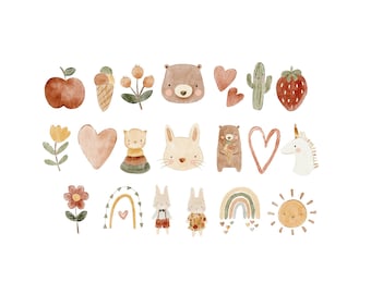 Boho Baby Onesie Station Iron On Transfers, Baby Gift (20 pc. No.6)