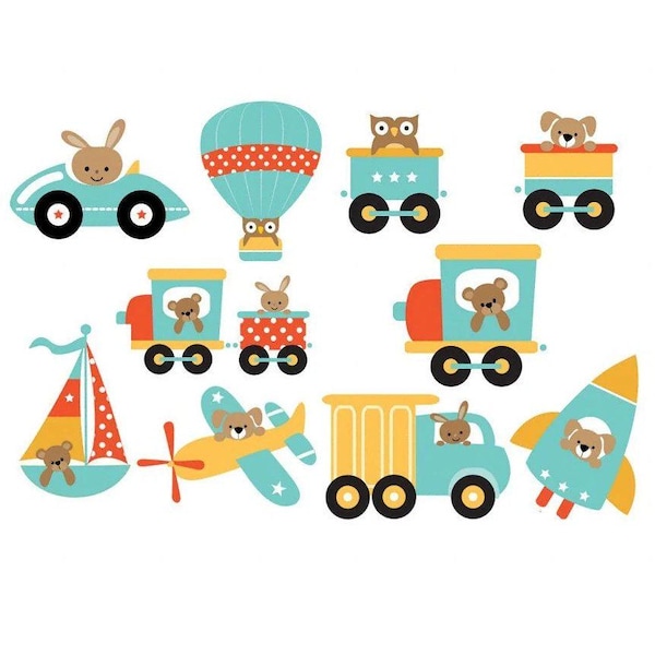 Onesies  Decorating Boys  Iron On Heat Transfers: DIY Heat Transfer Appliques (Set of 10)