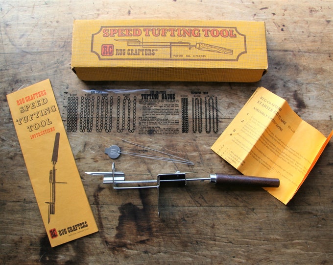 Vintage Rug Crafters Speed Tufting Tool Set Tufting Tool Etsy