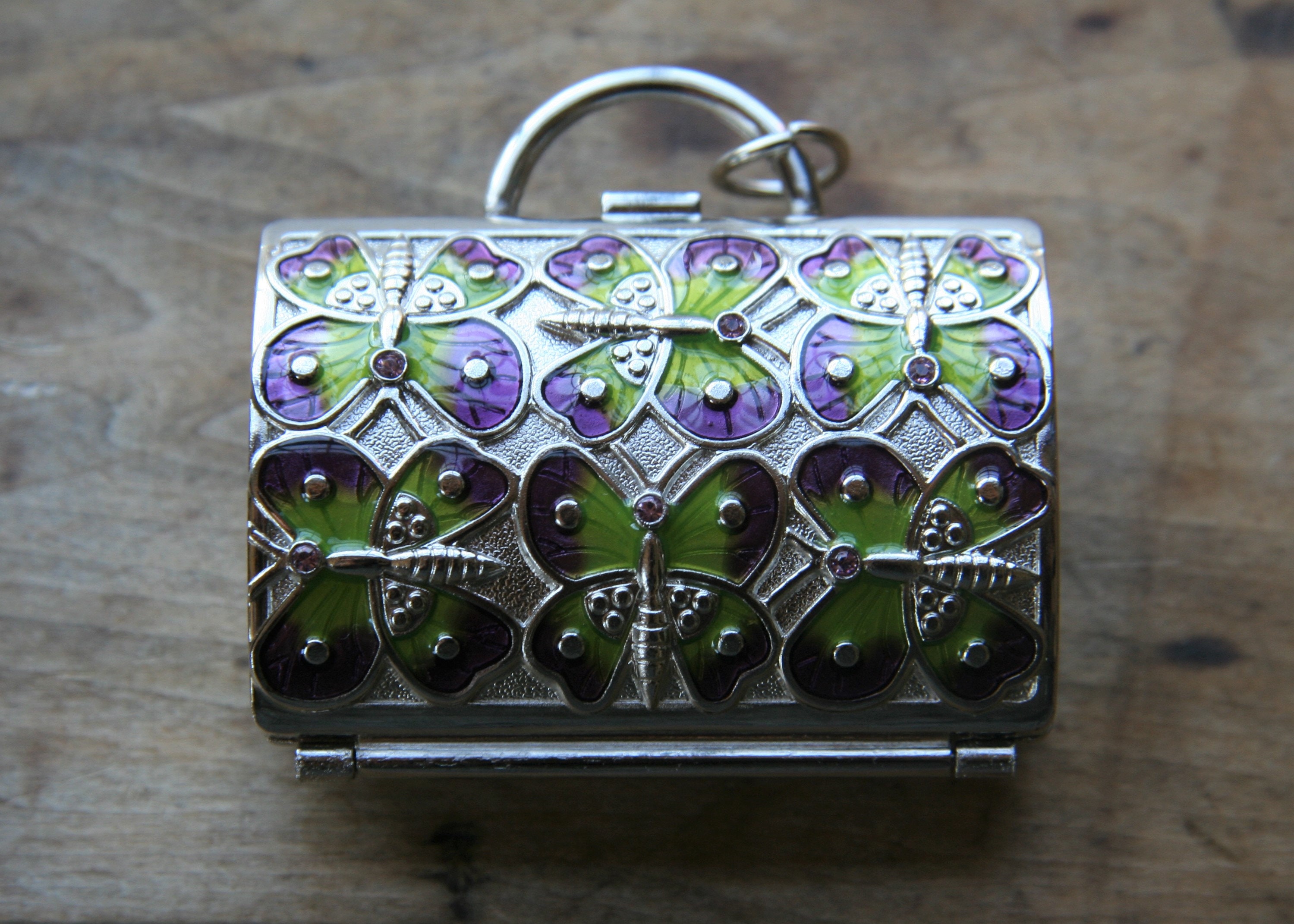 Vintage Jeweled Butterfly Pill Box by Judith Leiber for Neiman Etsy