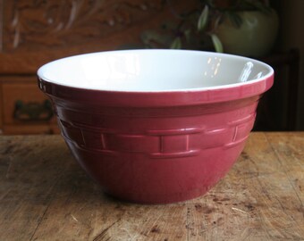 Longaberger USA WOVEN TRADITIONS TRADITIONAL RED Fruit Dessert Sauce Bowl /s 