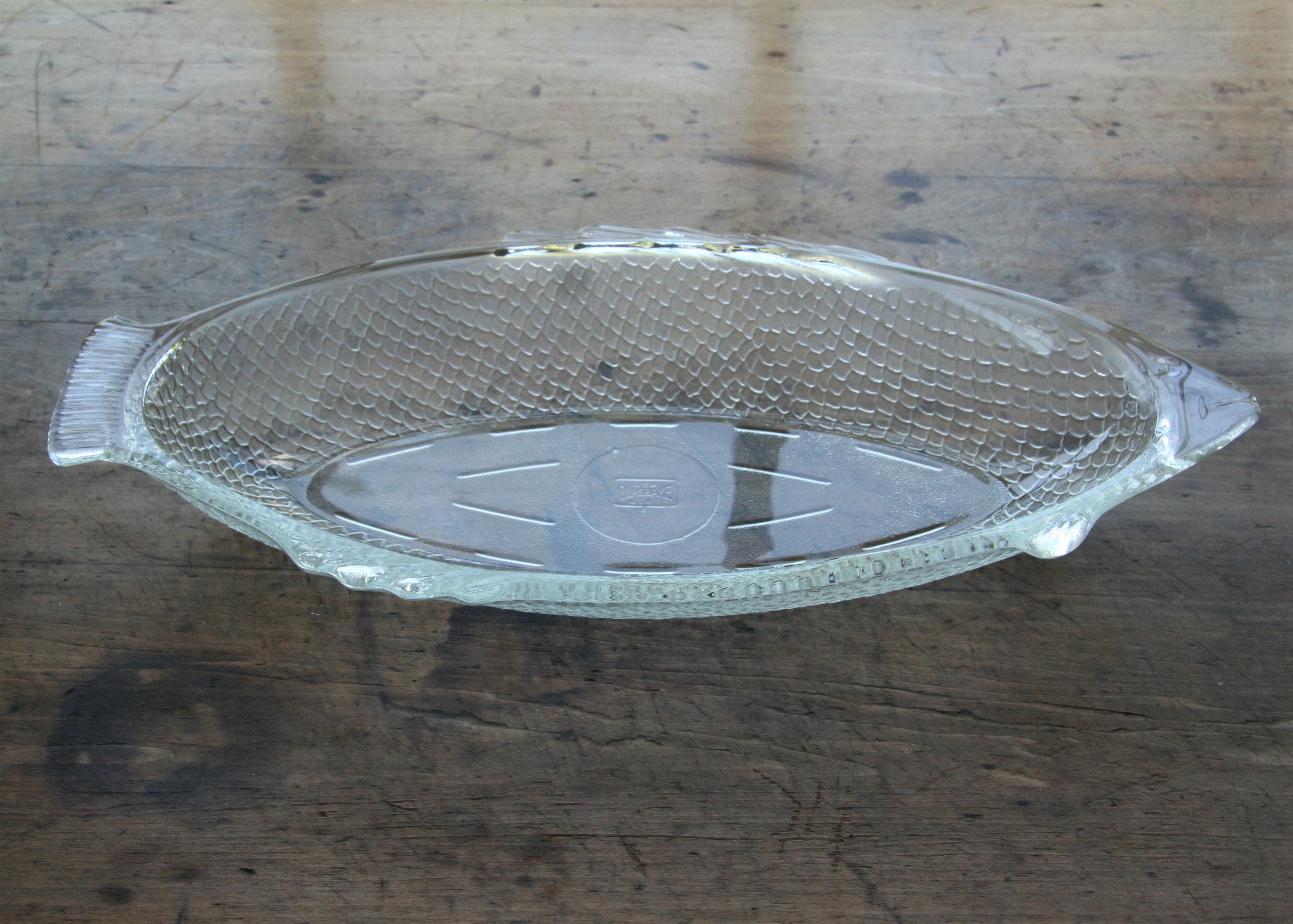 Glasbake USA Clear Glass Fish Platter Serving Dish Oven to Etsy