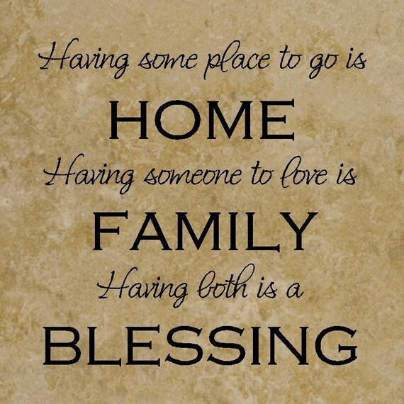 12x12 Decorative Ceramic Tile With The Quote Home Family Etsy