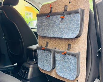 Auto-organizer | Camper-organizer | Camperaccessoires | Reisaccessoires | Vanlife-organizer | Organizer voor de rugleuning van de autostoel | Handgemaakt
