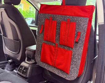 Auto-organizer | Camper-organizer | Camperaccessoires | Reisaccessoires | Vanlife-organizer | Organizer voor de rugleuning van de autostoel | Handgemaakt