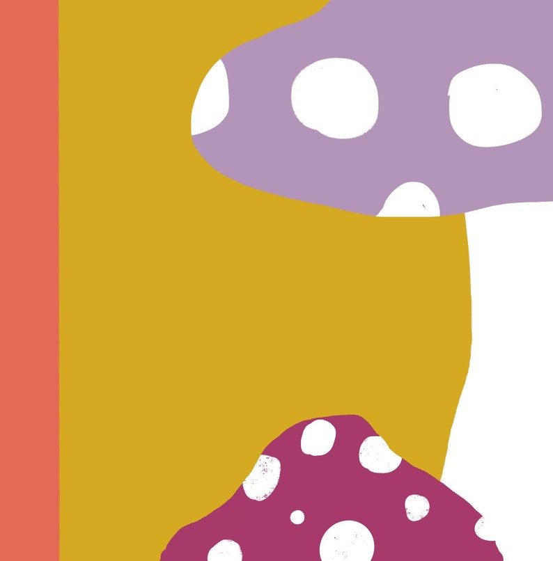 8x10 inches Mushroom printable art cottagecore wall decor