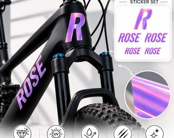 Personalisierter Fahrrad Namensaufkleber | Fahrrad Rahmen Sticker | Wasserdichtes Vinyl | MTB, Rennrad & Gravel Bike | Individuelle Farbe