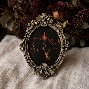 Halloween Sabbath Dekorationsset, Gotisk Konst Häxkonst Ram, Halloweendekoration, Kuriosakabinett, Heligt Hjärta Häxas Votivoffer