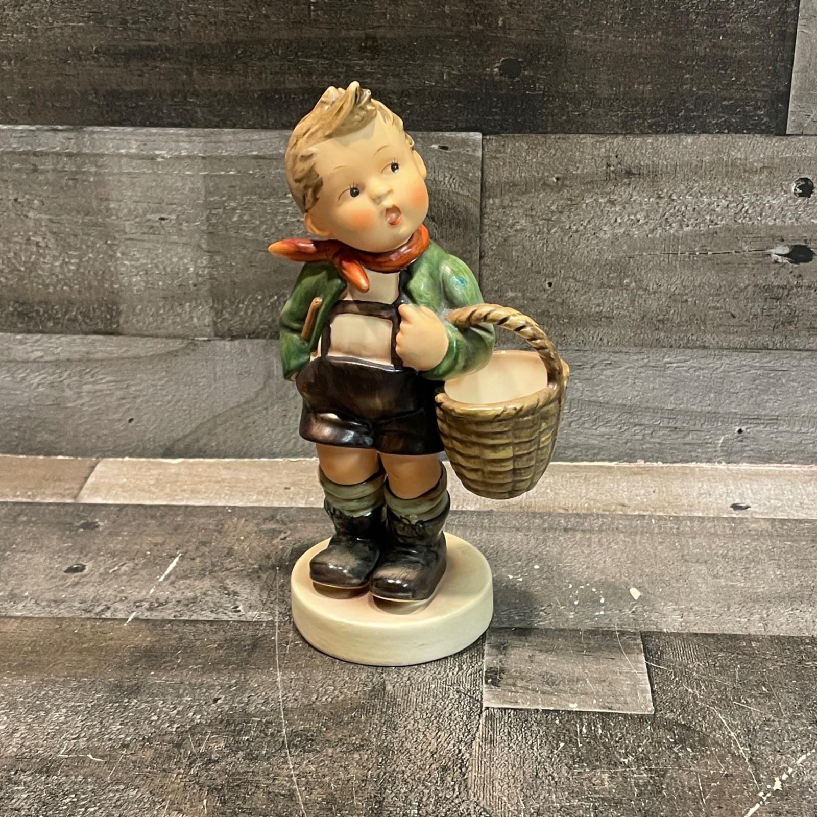 Hummel Figurine Boy With Basket - Etsy