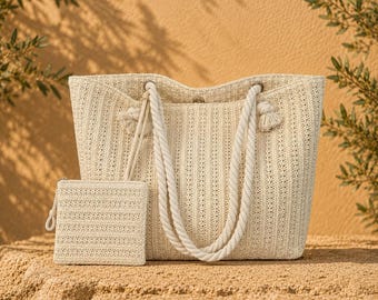 Designer-Handtaschen für Damen, geräumige Strohtasche, lässige Strandtasche für den Sommer, große Handtasche
