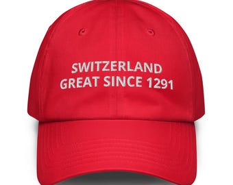 Schweiz stort sedan 1291 keps hatt