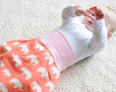 Strampelsack Schlafsack Bio Baumwolle Elefanten Birch coralle