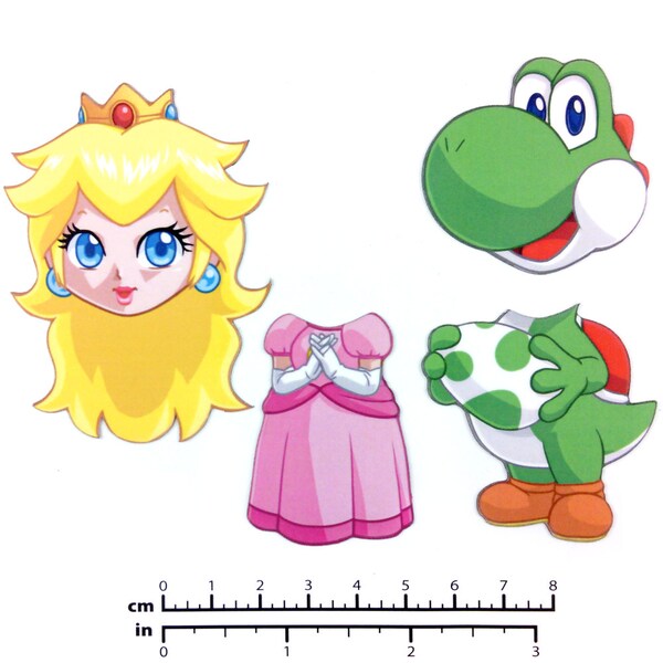 Mix and Match Magnets: Yoshi, Peach (Super Mario Bros. Set 2)