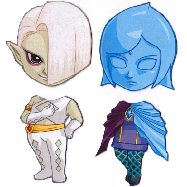 Mix and Match Magnets: Ghirahim, Fi (Skyward Sword Set 2)