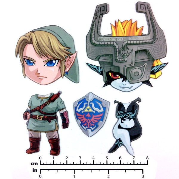 Mix and Match Magnets: Link, Midna (Zelda Set 1)