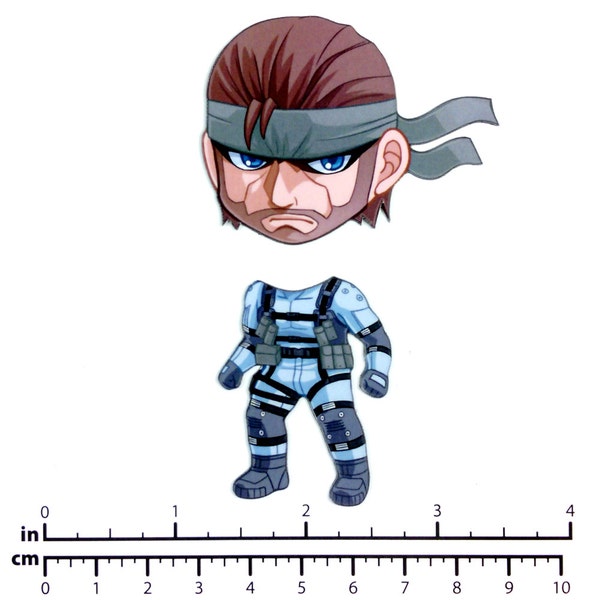 Mix and Match Magnets: Solid Snake (Metal Gear Solid)