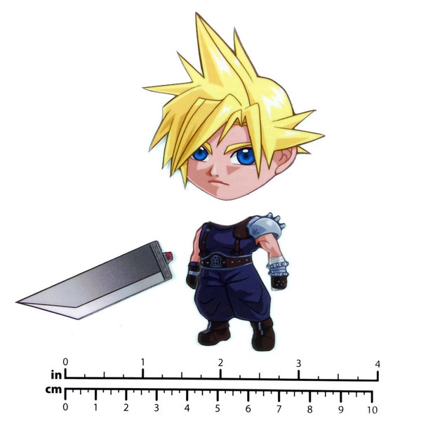 Mix and Match Magnets: Cloud (Final Fantasy)