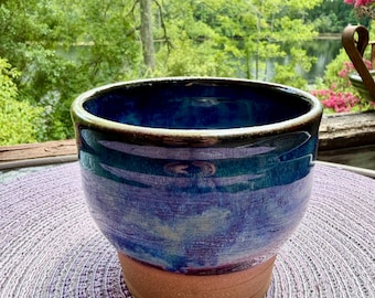 Beaver Pond Pottery Starworks Brown Clay Cup: Northern Lights Glaze, Decorative Home Decor