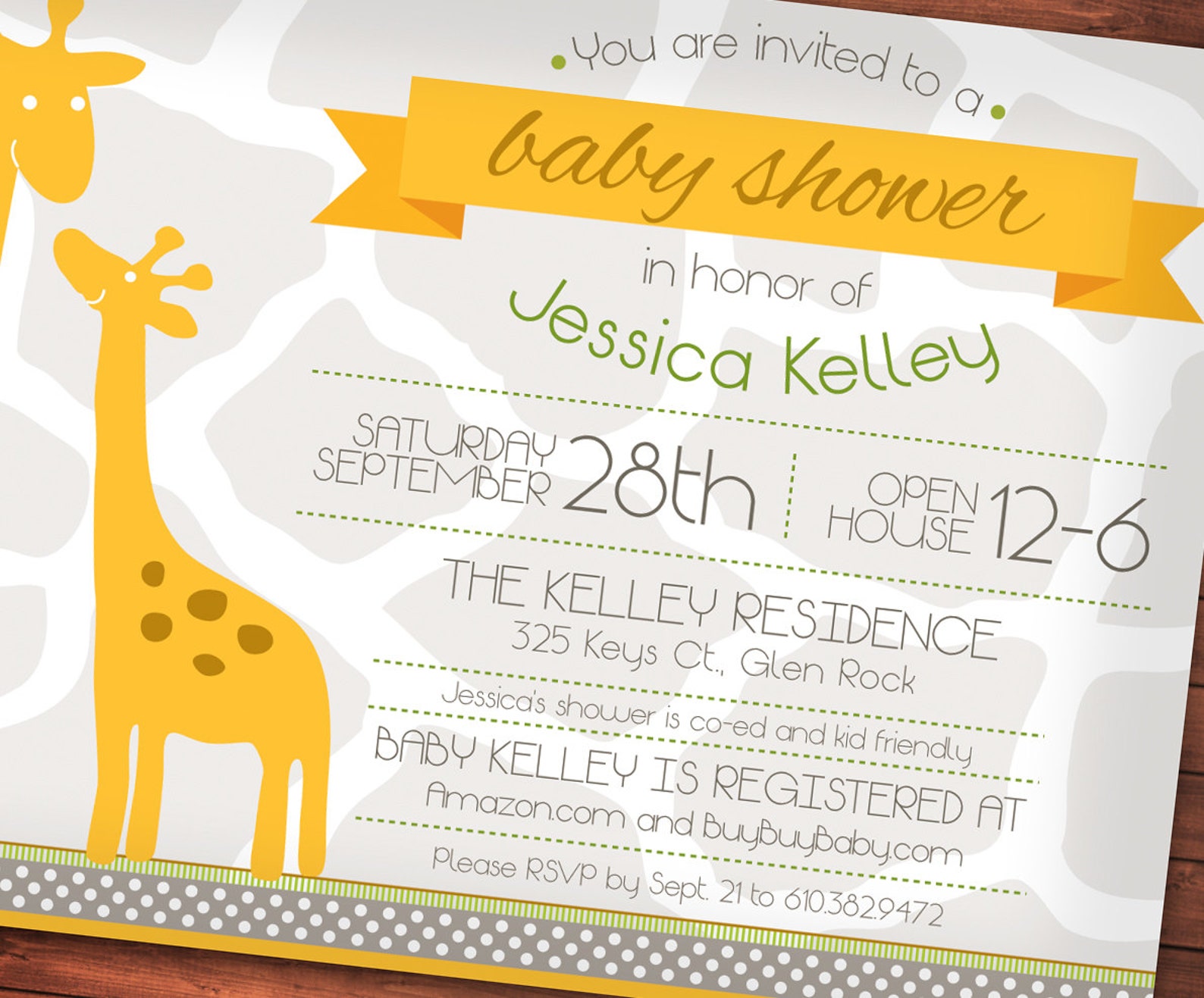 PRINTABLE African Safari Baby Shower Invitation Jungle Baby Etsy