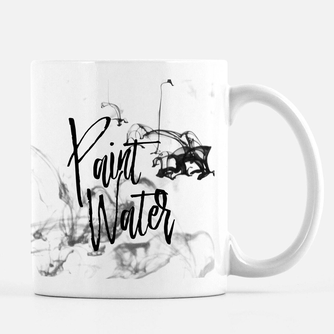 Artist Paint Water Mug White Ceramic Painters Water Cup Fine Etsy