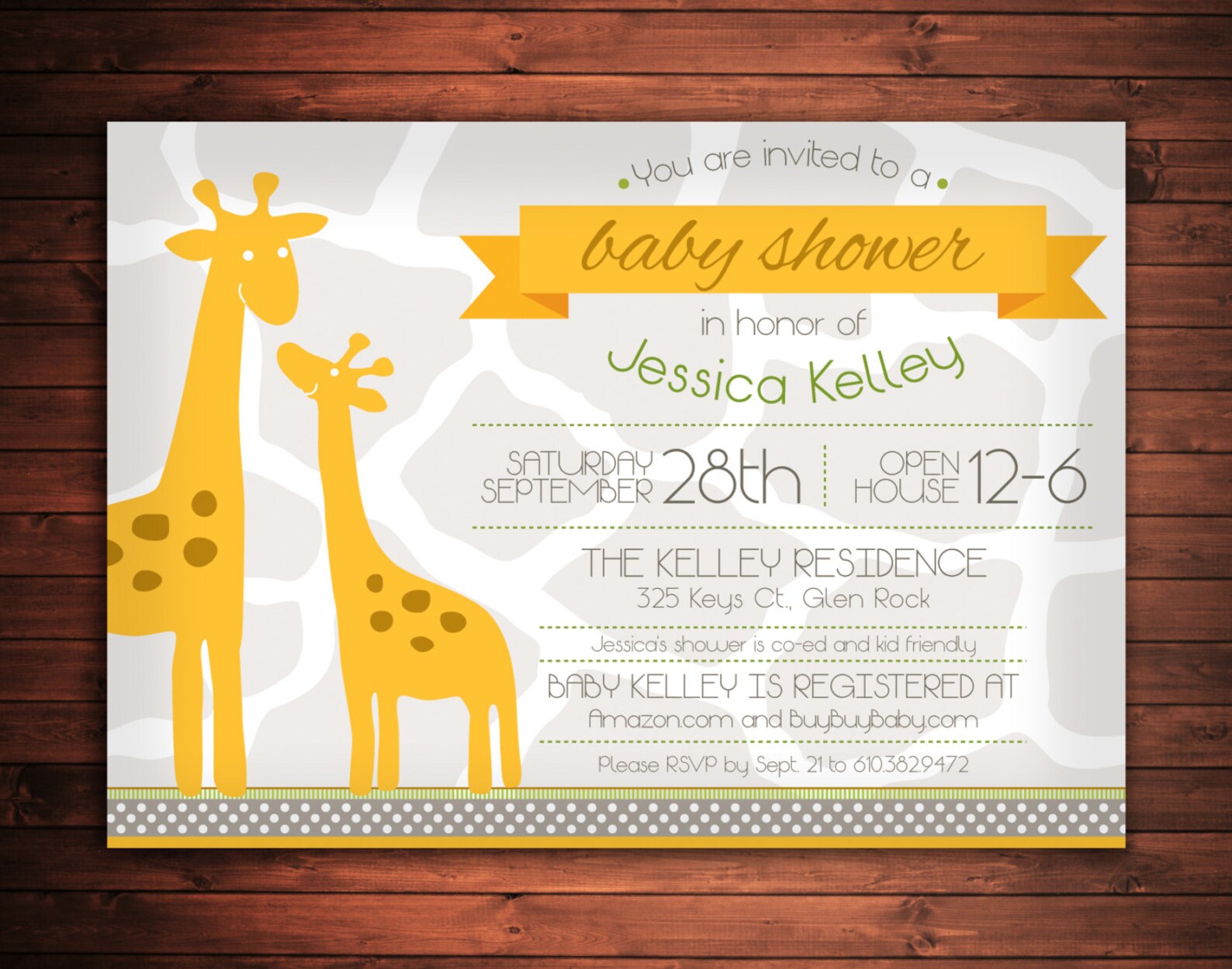 PRINTABLE African Safari Baby Shower Invitation Jungle Baby Etsy