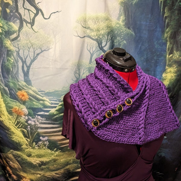 Dragon's Bane Cowl, Neck Warmer, Scarf, Ready to Ship