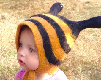 Striped Bumble Bee hat