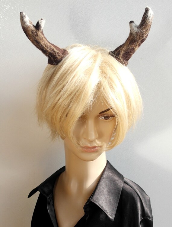 antler hair clips