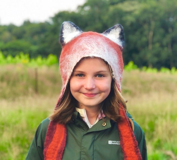 Hand Felted Fox Hat: Woodland Storybook Costume