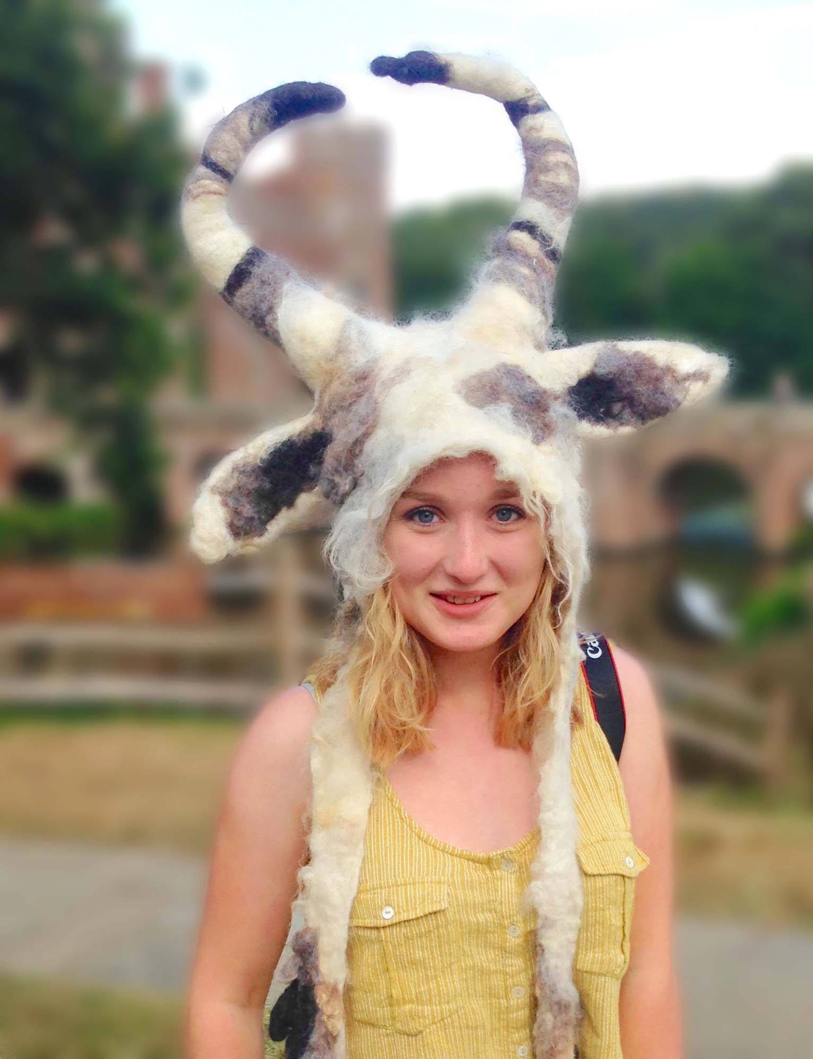 Capricorn Goat horned Animal beast headdress costume hand Etsy