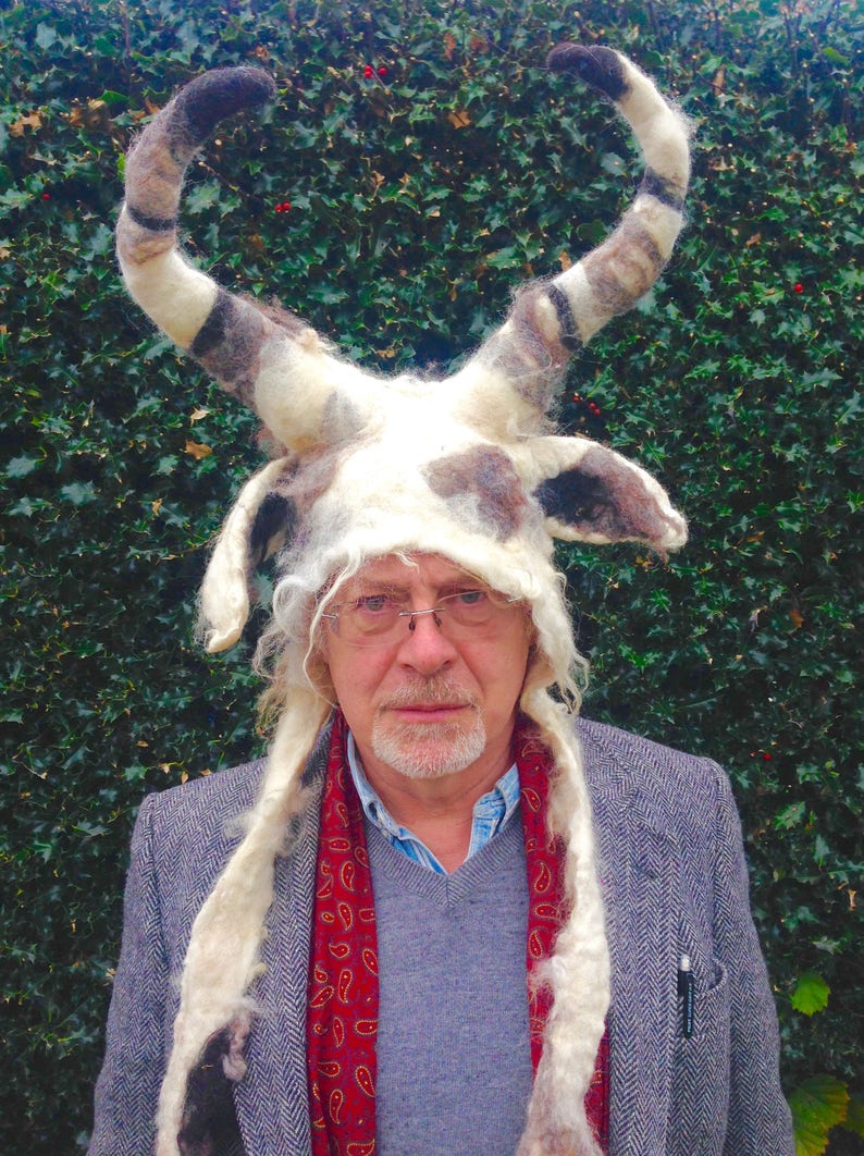 Capricorn Goat horned Animal beast headdress costume hand Etsy