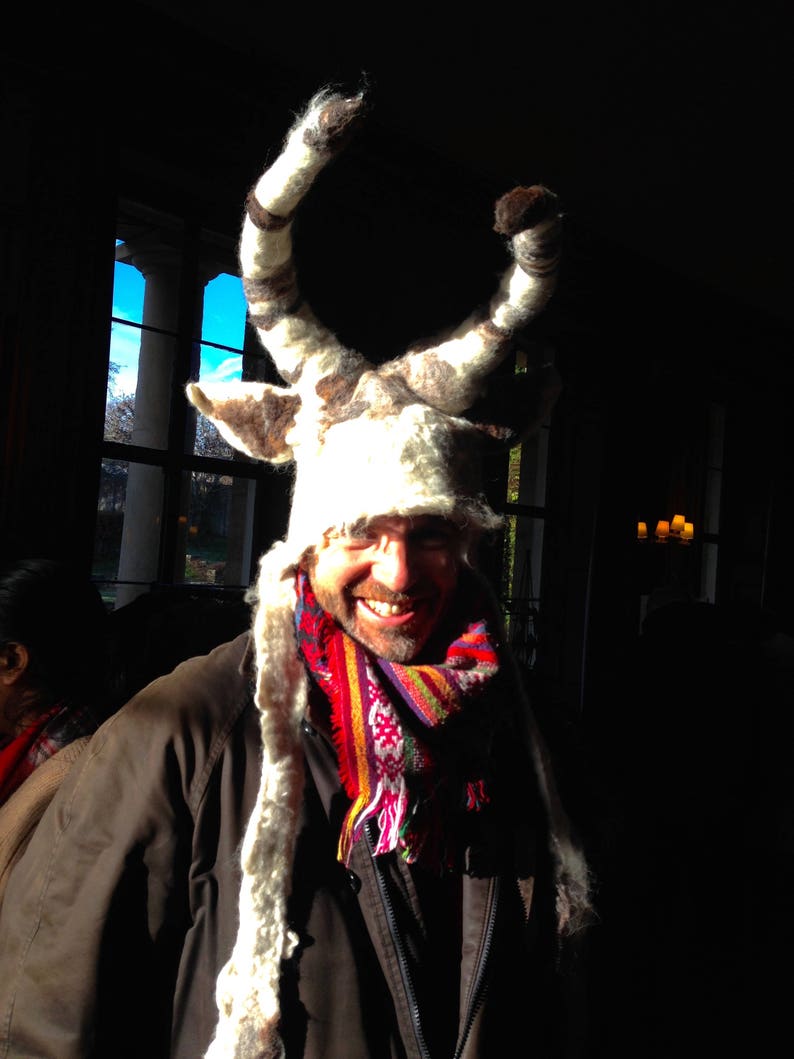 Capricorn Goat horned Animal beast headdress costume hand Etsy