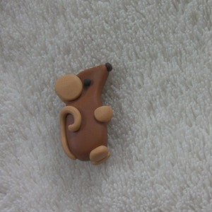Sale item- Rat brooch - made from polymer clay (Fimo)